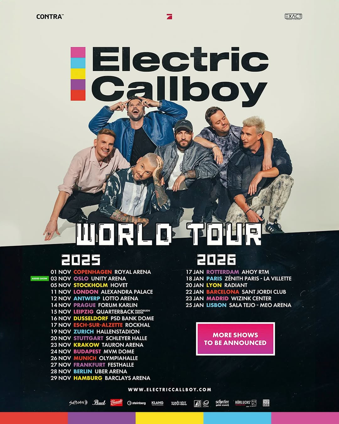 Electric Callboy World Tour Poster 2025-2026